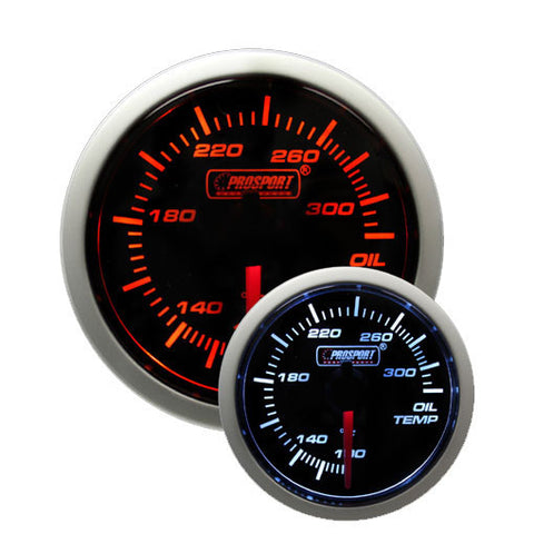 Prosport Performance Series Oil Temp Gauge - 52mm