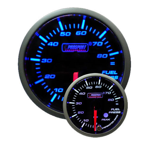 Prosport Premium Peak/Warning Fuel Pressure Gauge - 52mm